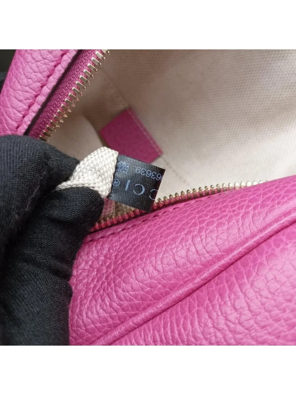 Gucci Soho Rose Red Leather Backpack